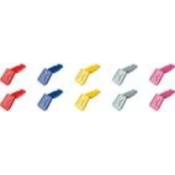 KNIPEX 00 61 10 CV01 – ColorCode klipai – 10 vnt. mišrių spalvų
