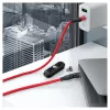 USB C laidas RealPower MagneticCharge 100 1m Raudonas Greitas Įkrovimas