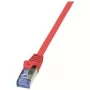 Tinklo kabelis LogiLink 7,5 m RJ-45 Cat6a raudonas