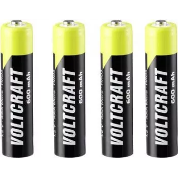 VOLTCRAFT Endurance Micro AAA NiMH akumuliatorius 600 mAh 1,2 V 4 vnt. (VC-12175585)