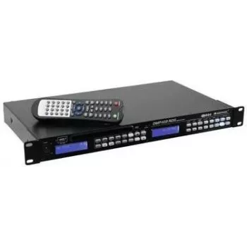 Medijos grotuvas Omnitronic DMP-103RDS Stereo USB SD – stereo atkūrimas, USB ir SD kortelių palaikymas, RDS FM imtuvas