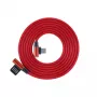 Sbox USB->Type-C 90 m/m 1.5m Type-C-90R braškinė raudona