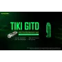 Raktų pakabuko žibintuvėlis Nitecore TIKI GITD Pilka – USB įkraunamas, 1 lm, 55 mm, 12 g, IP66