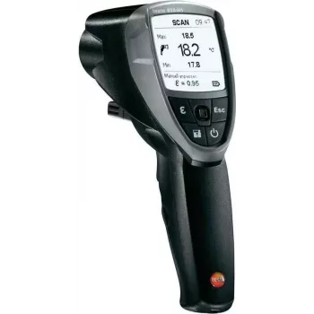 TESTO 835-H1 infraraudonųjų spindulių termometras, IR termometras, optika 50:1, matavimo diapazonas nuo -30 iki +600 °C (0560 8353)
