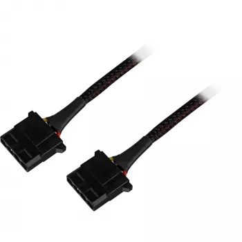 Sharkoon SATA Y maitinimo adapteris 4P Molex 0,15m juodas
