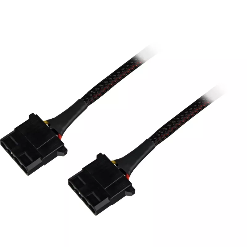 Sharkoon SATA Y maitinimo adapteris 4P Molex 0,15m juodas