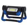 Statybinis prožektorius RealPower 463617, LED 10 W, 2 lemputės, baterija AA, IPX2, juodas