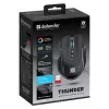 PELĖ DEFENDER GM-213 THUNDER RF 1600dpi 8P JUODA