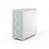 Fractal Design Epoch White TG RGB Clear Tint – baltas kompiuterio korpusas