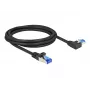 Tinklo laidas DeLOCK RJ45 Cat.6A S/FTP 2m juodas