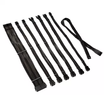 Ilginimo rinkinys Kolink Core Pro 12V 2x6-pin Type 1 – Jet Black/Gunmetal