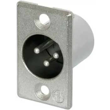 Neutrik NTR-NC3MP kištukas XLR 3 polių, sidabrinis
