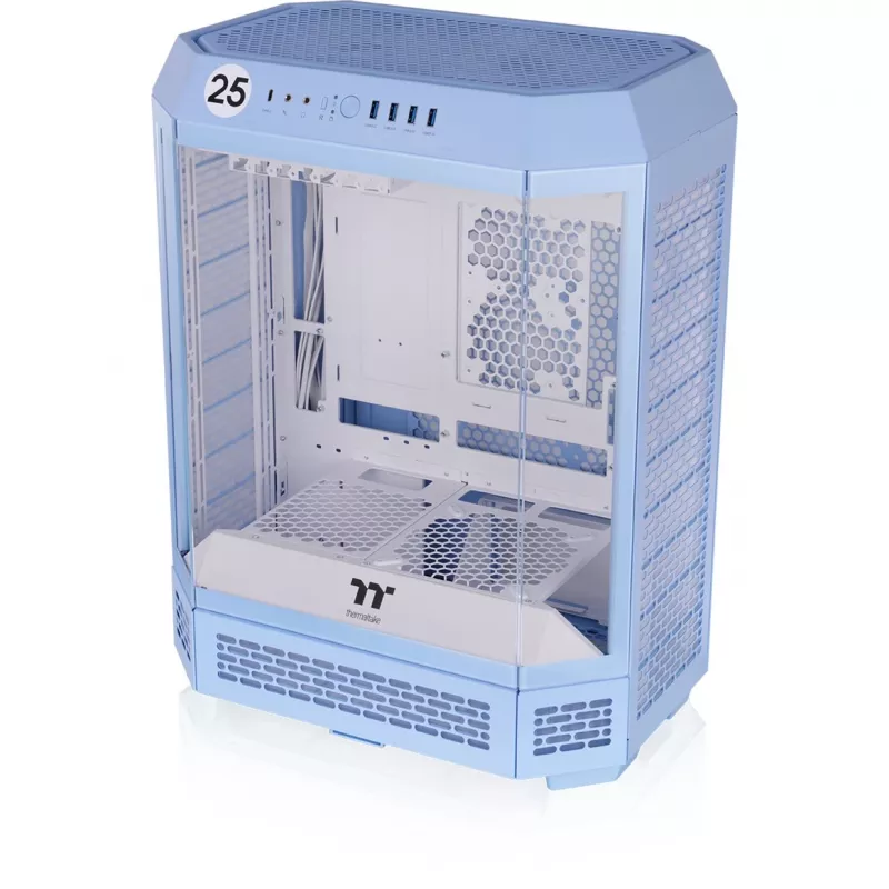 Termaltake The Tower 600 TG - Hidrangiškai mėlyna