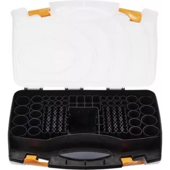 Voltcraft GD BSB01 baterijų dėžutė 180x Micro AAA Mignon AA Baby C Mono D 9 V Block (VC-16575285)