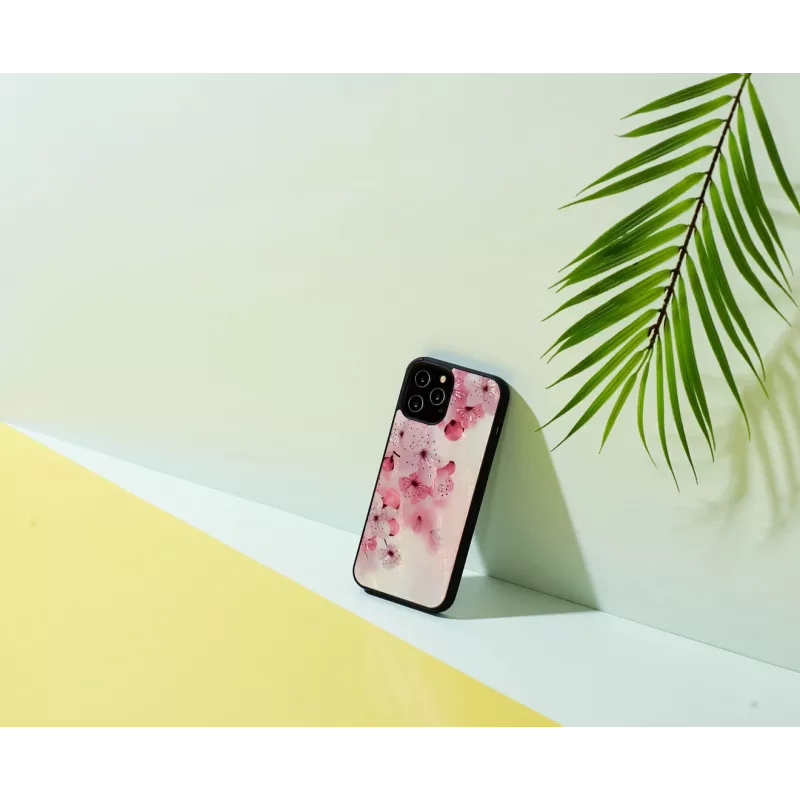 Apsauginis dėklas iKins Apple iPhone 12 / 12 Pro – vyšnios žiedų dizainas