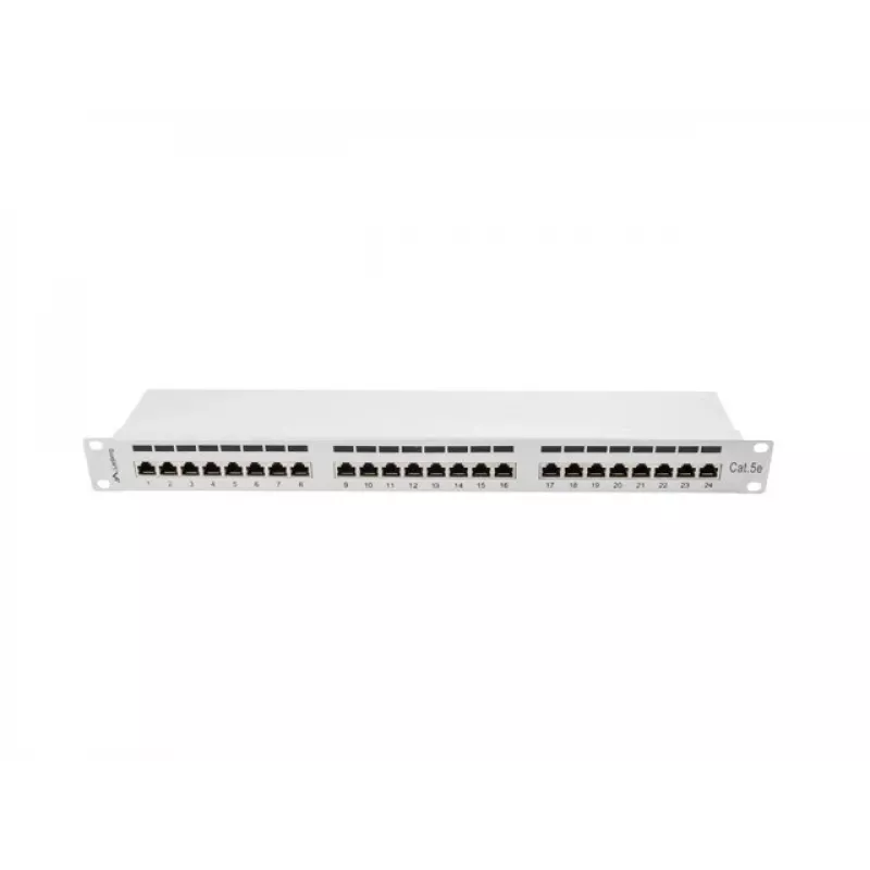 Patch Panel 1U Lanberg PPS5-1024-S 24 prievadų ekranuotas Cat5e