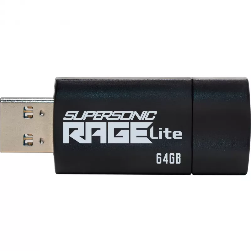 USB atmintukas PATRIOT Supersonic Rage Lite 64 GB USB Type-A 3.2 Gen 1, ištraukiamas, atsparus smūgiams