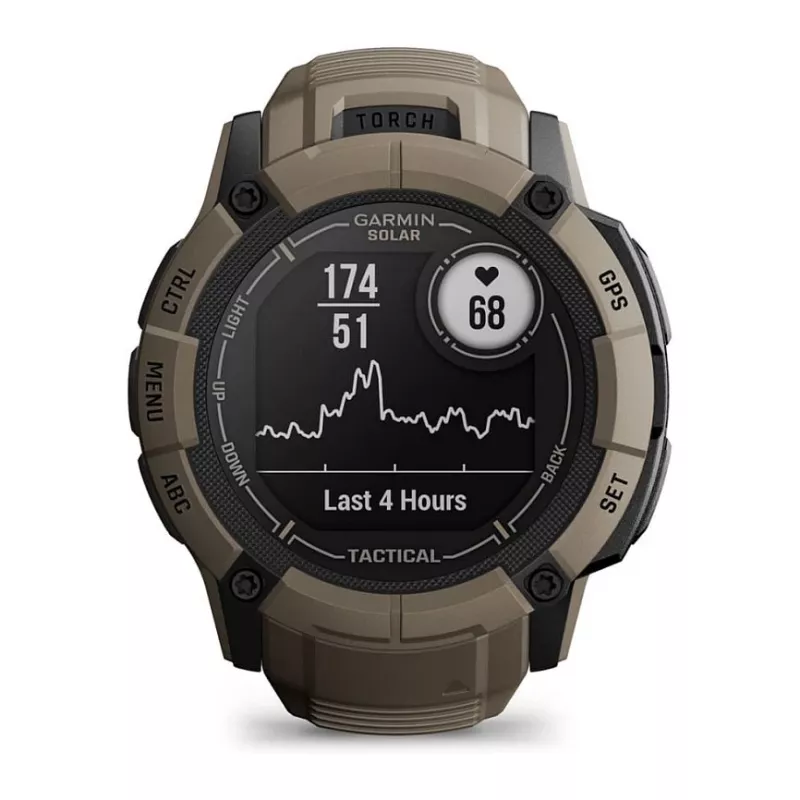 Garmin Instinct 2X Solar Tactical Edition laikrodis 2,79 cm (1,1 colio) MIP 50 mm skaitmeninis 176 x 176 pikselių liečiamas ekranas žalias GPS