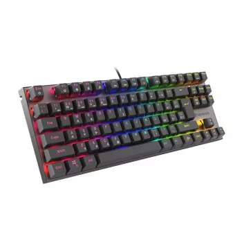 Žaidimų klaviatūra GENESIS THOR 303 TKL CZ/SK RGB foninis apšvietimas mechaninė raudona juoda Hot Swap
