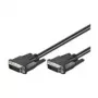 Wentronic Goobay DVI-D FullHD kabelis Dual Link, juodas, 2 m - DVI-D kištukas Dual-Link (24+1 kaištis) > DVI-D kištukas Dual-Link (24+1 kaištis) (50851)