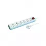 REV 512360555 Apsauginis filtras nuo viršįtampių balta 6 lizdai 250 V 1,4 m