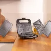 Cecotec sumuštinių keptuvė Rock’nToast 4in1 | 1000 W | 4 plokštės | Juoda