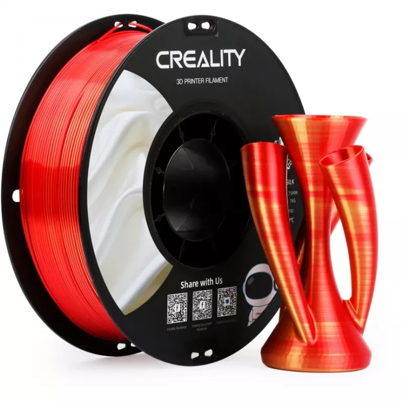 Creality CR-Silk PLA filamentas, 1.75 mm, 1 kg, Gold/Red