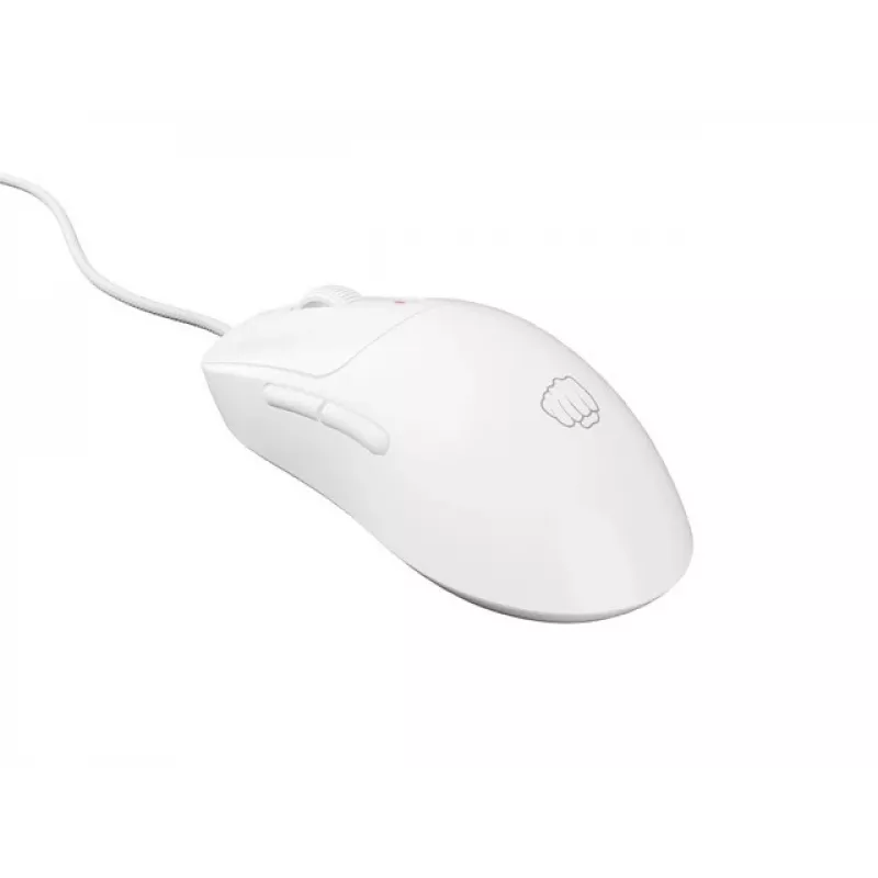 Žaidimų pelė Fury Tanto T4 — 12000 DPI, RGB, balta, USB