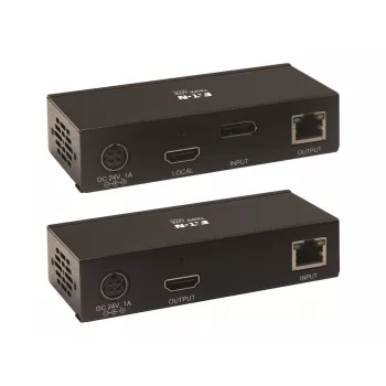 Eaton Tripp Lite Series DisplayPort į HDMI per Cat6 ilgintuvo rinkinys su KVM palaikymu, 4K 60Hz, 4:4:4, USB, PoC, HDCP 2.2, iki 70 m, TAA
