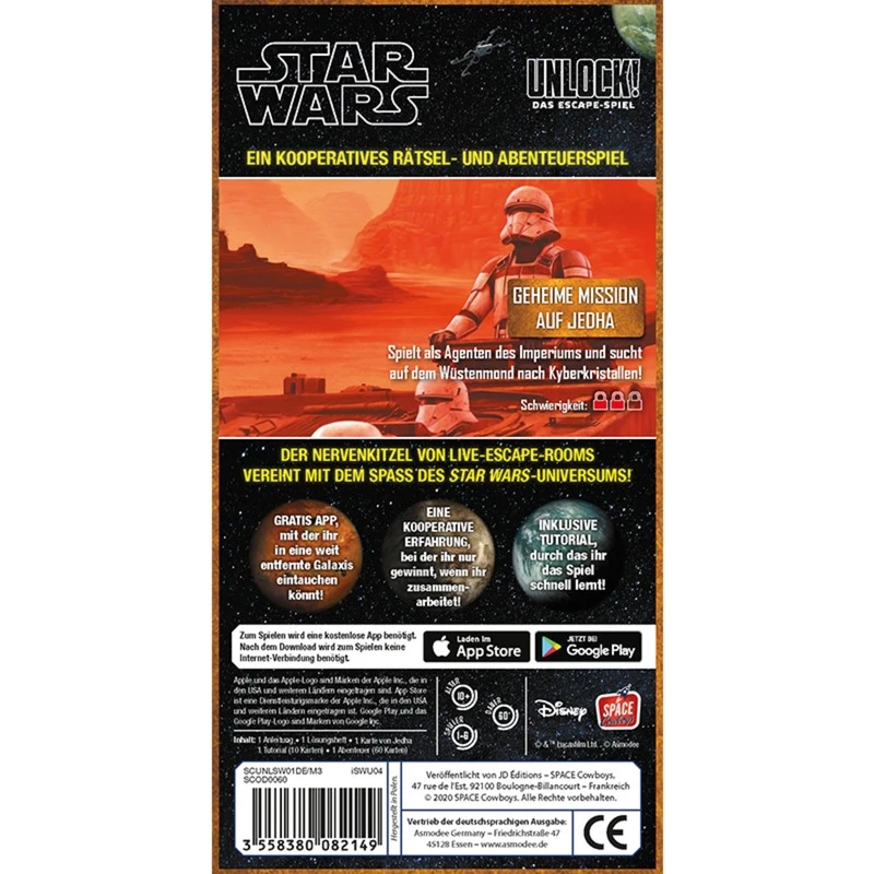 Unlock - Geheime Mission to Jedha, Žaidimas Vakarėliams