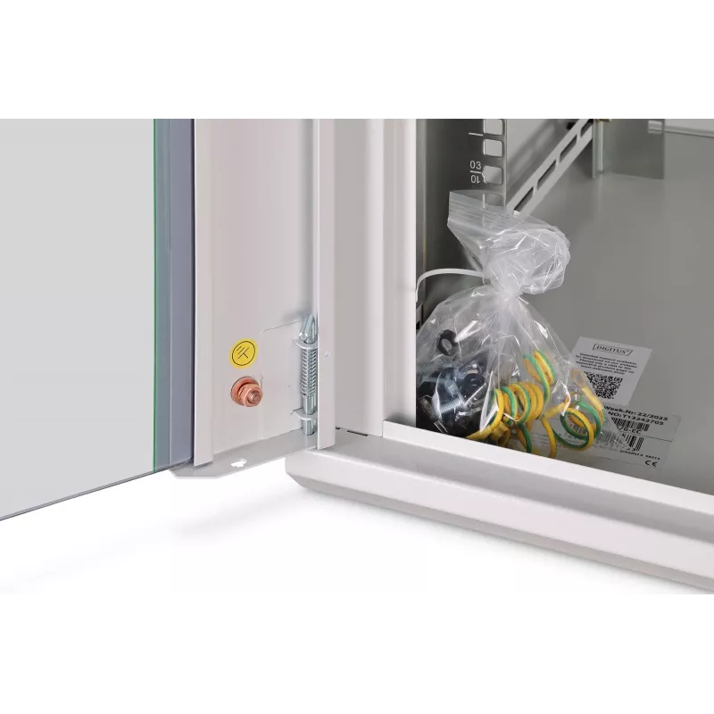 Sieninis stovas DIGITUS Dynamic-N 12U 600x600 mm IP20, rakinamas, kabelių valdymas, nesurinktas