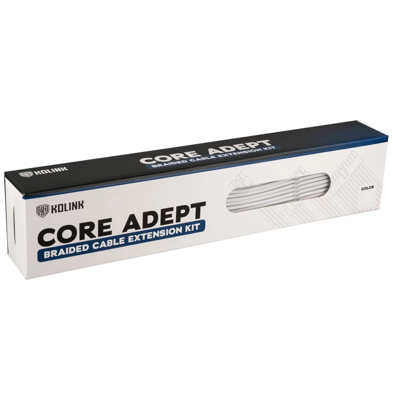 Ilginimo laidų rinkinys Kolink Core Adept White