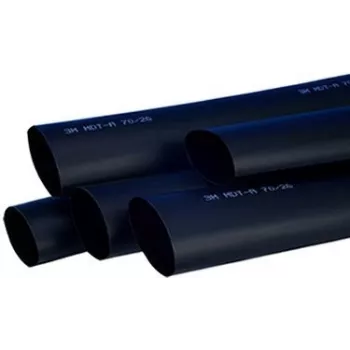 3M TE100037569 - Termosusitraukianti rankovė - Juoda - 100 cm - 1,2 cm - 135 °C