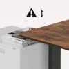 Ergo Office elektrinis reguliuojamo aukščio stalas, maks. aukštis 1160mm, maks. apkrova 80kg, be stalviršio, juodas, ER-400 B