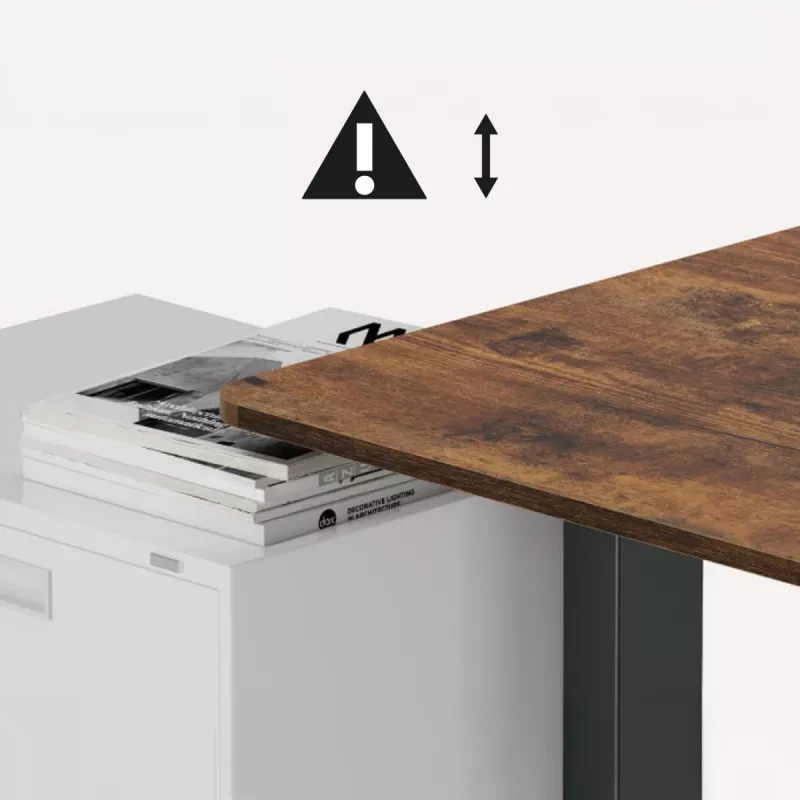 Ergo Office elektrinis reguliuojamo aukščio stalas, maks. aukštis 1160mm, maks. apkrova 80kg, be stalviršio, juodas, ER-400 B