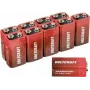 VOLTCRAFT 6LR61 9 V blokinė baterija šarminė 550 mAh 9 V 10 vnt. (VC-12629385)
