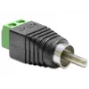 RCA adapteris į gnybtų bloką DeLOCK 65417 Juoda Žalia Sidabrinė