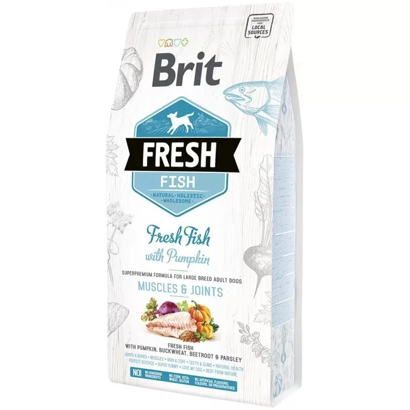 Brit Fresh Fish with Pumpkin Adult Large Muscles & Joints 12 kg