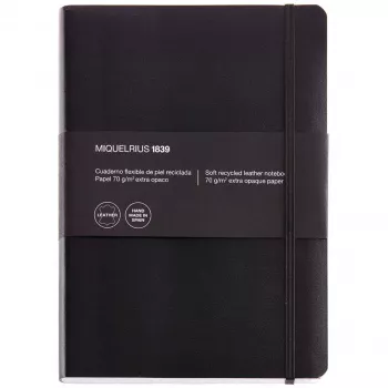 Miquelrius LEATHER1839 Užrašų knygelė 152x210 mm, kvadratinis tinklelis 5 mm, indeksuota, 300 lapų (krovininis pristatymas)