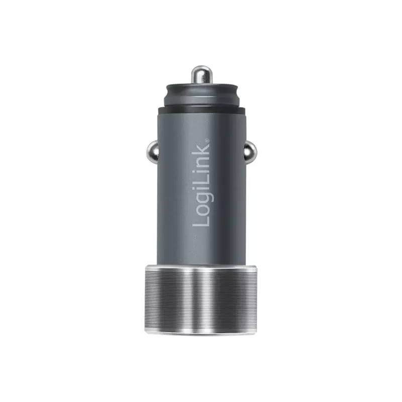 LogiLink automobilinis maitinimo šaltinis - 36 W - 3 A - PD 3.0, QC 3.0 - 2 išėjimo prievadai (USB, 24 kontaktų USB-C)