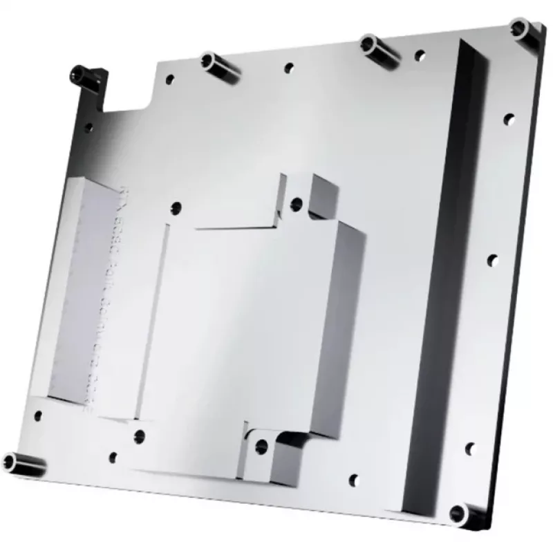 Alphacool 10260 galinė plokštė, aliuminis, chromas, juoda, 154 mm