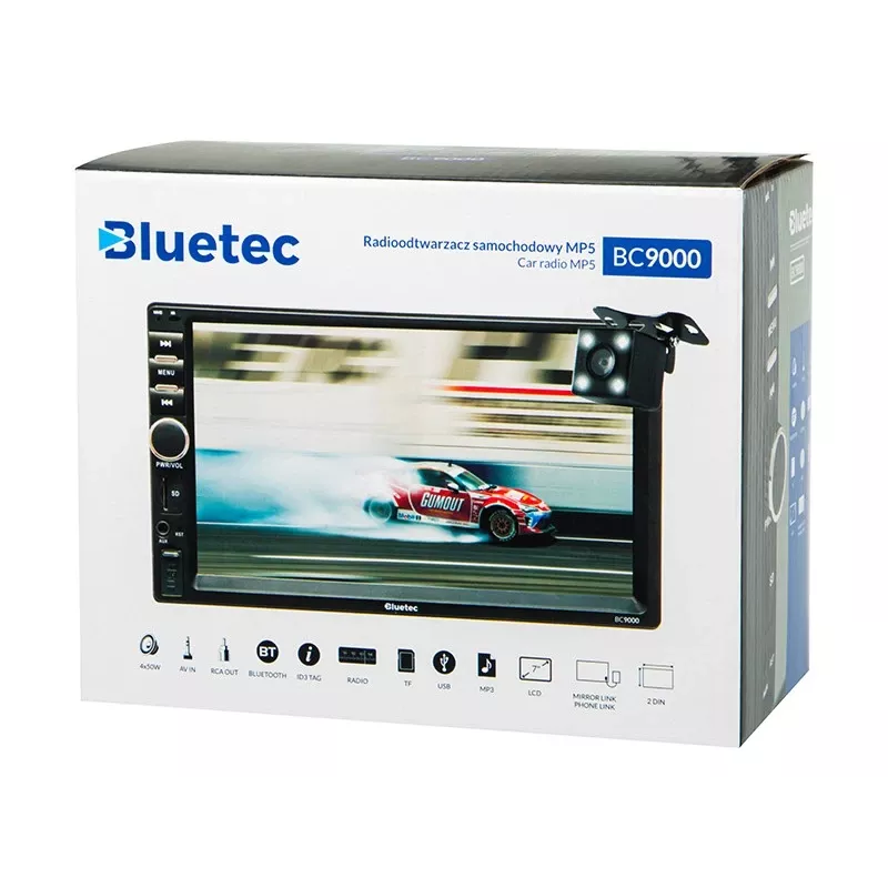 Automagnetola BLOW BC9000 2DIN 7 colių jutiklinis ekranas RDS USB microSD