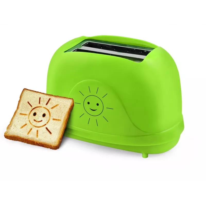 Skrudintuvas ESPERANZA EKT003 Smiley, 2 plytelėms, 750 W, 7 skrudinimo lygiai, atitirpinimas, išimamas trupinių padėklas, žalia spalva