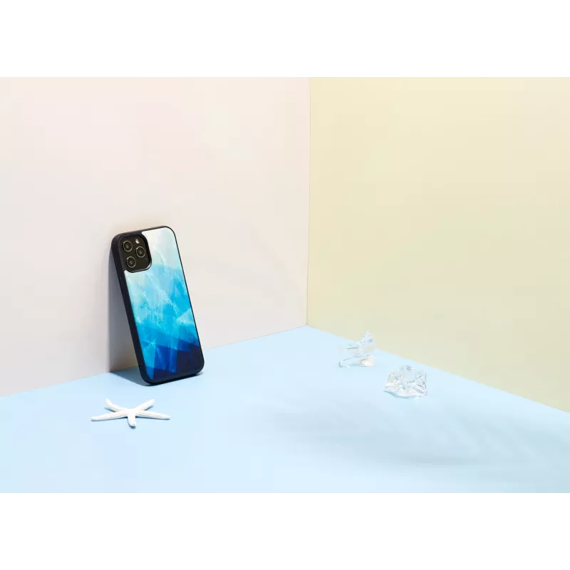 Apsauginis dėklas iKins, skirtas Apple iPhone 12 Pro Max — mėlynas ežeras ir juoda