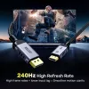 DisplayPort kabelis Unitek C1626GY01-1.5M — 1,5 m, DisplayPort 2.1, Kištukas-Kištukas, 360 Hz, 15360×8640, Pilka