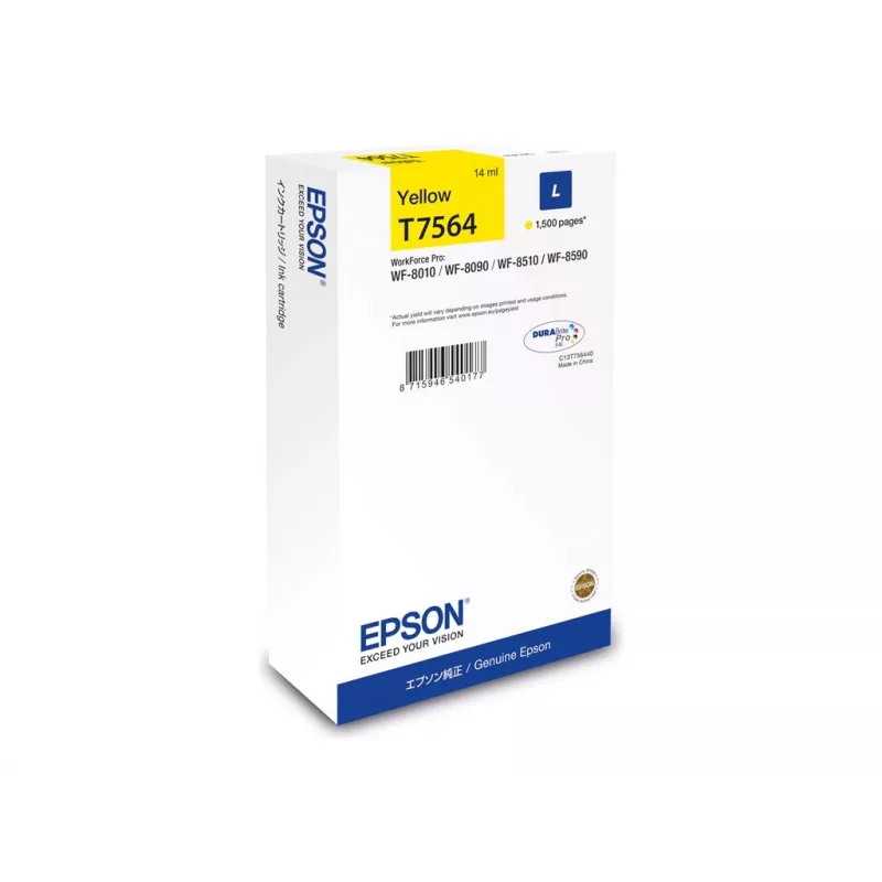 Epson C13T75644N rašalo kasetė 1 vnt. Originali didelės talpos geltona