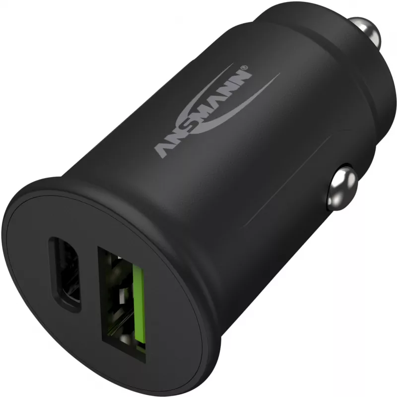 Ansmann 1000-0029 automobilinis adapteris į cigarečių degiklį, 5 V, juodas