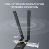 TP‑LINK Archer TX10E AX900 – PCIe adapteris, Wi‑Fi 6, Bluetooth