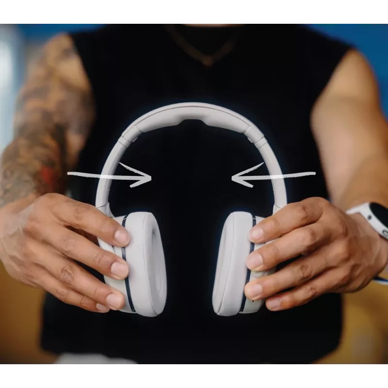 Ausinės Skullcandy Crusher 540 Active, pilka betono spalva