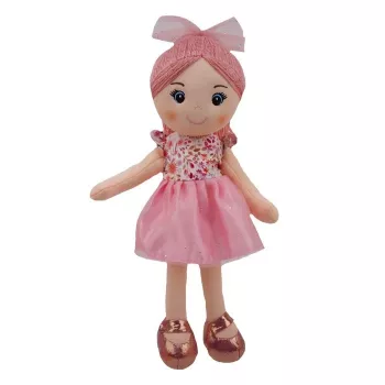TULILO Julia skudurinė lėlė 35 cm, minkštas audinio žaislas vaikams